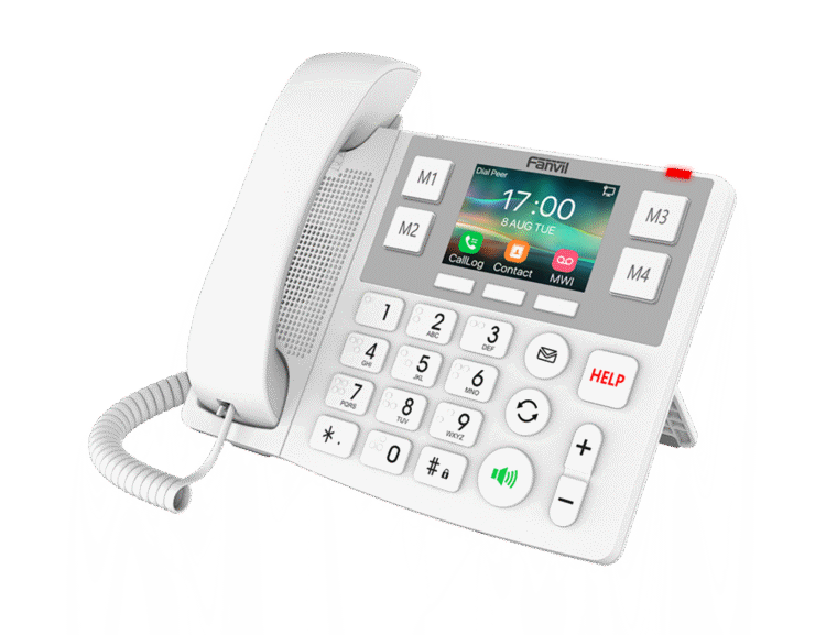 Assistenza Fanvil indipendente: telefono IP Fanvil X305 a tasti grandi pronto per la consegna al cliente